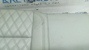Rear seat cushion, 2nd row, left, Mitsubishi Outlander 22-26, gray leather, dry-cleanable