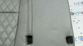 Rear seat cushion, 2nd row, left, Mitsubishi Outlander 22-26, gray leather, dry-cleanable