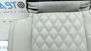 Rear seat cushion, 2nd row, right, Mitsubishi Outlander 22-26, gray leather, dry-cleanable