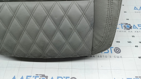 Rear seat cushion, 2nd row, right, Mitsubishi Outlander 22-26, gray leather, dry-cleanable