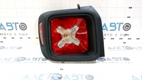 Left headlight for Jeep Renegade 15-23 with black trim