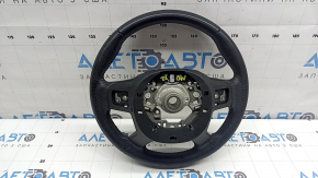 Mitsubishi Outlander 22-26 black leather steering wheel, without paddle shifters, wiring and vibration motor, worn, ready for re-upholstery
