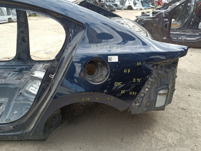 Quarter wing rear left Mazda 3 19-26 4d on the body, blue, butt, after repair 0.3-1.2