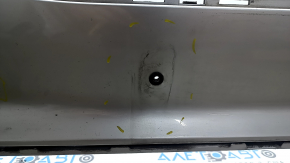 Bare front bumper for Volvo XC90 16-19 with headlight washer and no park assist, silver, non-factory holes, scratches, chips