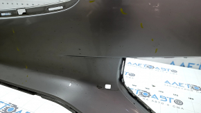 Bare front bumper for Volvo XC90 16-19 with headlight washer and no park assist, silver, non-factory holes, scratches, chips