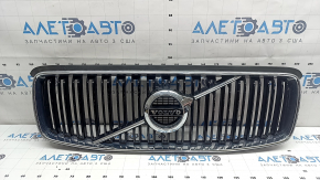 Black grille with Volvo XC90 16-19 badge, chrome frame, without camera