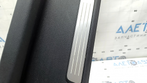Volvo XC90 16-23 black rear right inner door sill with chrome insert, scratches