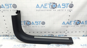 Volvo XC90 16-23 black front right inner door sill with chrome insert, scratches
