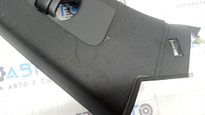Left front rear pillar trim for Volvo XC90 16-26, black, fabric, scratches, dry cleanable