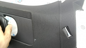 Left front rear pillar trim for Volvo XC90 16-26, black, fabric, scratches, dry cleanable