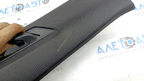 Left front rear pillar trim for Volvo XC90 16-26, black, fabric, scratches, dry cleanable