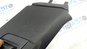 Left front rear pillar trim for Volvo XC90 16-26, black, fabric, scratches, dry cleanable