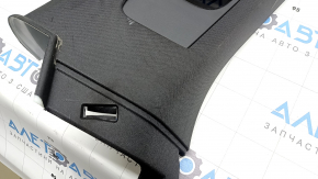 Left front rear pillar trim for Volvo XC90 16-26, black, fabric, scratches, dry cleanable
