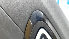 Jeep Compass 22-26 rear right door panel, black, gray leather armrest with brown stitching, with handle, scratches on the trim