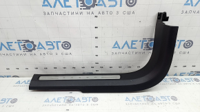 Volvo XC90 16-23 black front left inner door sill with chrome insert, scratches