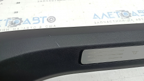 Volvo XC90 16-23 black front left inner door sill with chrome insert, scratches
