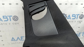 Left upper center pillar trim, Volvo XC90 16-26, black, worn