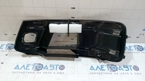 Right front bumper grille for Audi Q7 16-19, chrome, with parking sensors and no radar