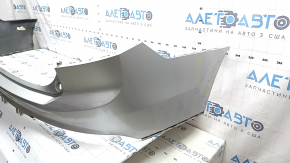 Rear bumper, bare upper part, Volvo XC90 16-19, without autoparking, silver, scratches, chips