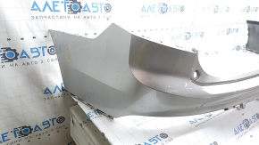 Rear bumper, bare upper part, Volvo XC90 16-19, without autoparking, silver, scratches, chips