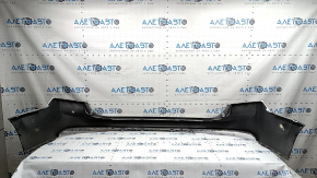 Rear bumper, bare upper part, Volvo XC90 16-19, without autoparking, silver, scratches, chips
