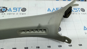 Upper left front pillar trim Volvo XC90 16-26, gray, dry-cleanable