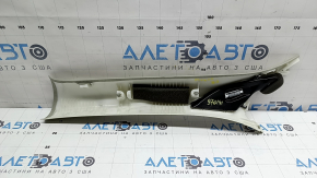 Upper right front pillar trim Volvo XC90 16-26, gray, dry-cleanable