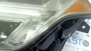 Left front headlight assembly for a Volvo XC90 16-17 LED, scratches, peeling paint, spider web, needs polishing