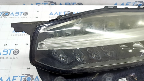 Left front headlight assembly for a Volvo XC90 16-17 LED, scratches, peeling paint, spider web, needs polishing