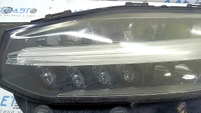 Left front headlight assembly for a Volvo XC90 16-17 LED, scratches, peeling paint, spider web, needs polishing