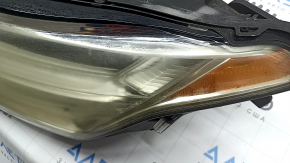 Left front headlight assembly for a Volvo XC90 16-17 LED, scratches, peeling paint, spider web, needs polishing
