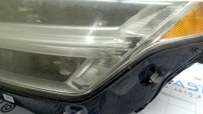 Left front headlight assembly for a Volvo XC90 16-17 LED, scratches, peeling paint, spider web, needs polishing