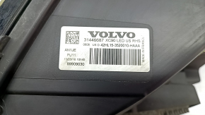 Volvo XC90 16-17 LED front right headlight assembly, scratches, peeling paint, spider web, needs polishing