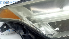 Volvo XC90 16-17 LED front right headlight assembly, scratches, peeling paint, spider web, needs polishing