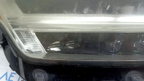 Volvo XC90 16-17 LED front right headlight assembly, scratches, peeling paint, spider web, needs polishing
