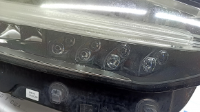 Volvo XC90 16-17 LED front right headlight assembly, scratches, peeling paint, spider web, needs polishing