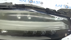 Volvo XC90 16-17 LED front right headlight assembly, scratches, peeling paint, spider web, needs polishing