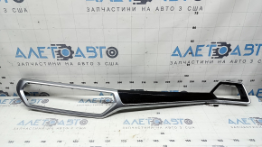 Right front panel trim for BMW 3 G20 19-22, gray wood grain, with backlight, swollen chrome, scratches