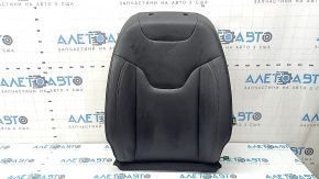 Jeep Compass 22-26 driver's seat back upholstery, black leather with brown stitching, heated