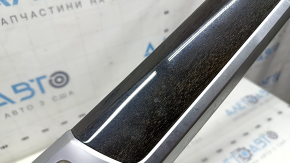 Right front panel trim for BMW 3 G20 19-22, gray wood grain, with backlight, swollen chrome, scratches