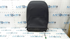 Jeep Compass 22-26 passenger seat back upholstery, black leather with brown stitching, heated, cleanable