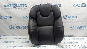 Volvo XC90 16-17 passenger seat back upholstery, black leather, heated