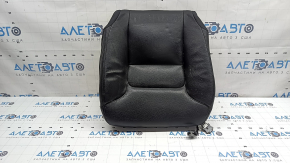 Volvo XC90 16-17 passenger seat cushion upholstery, black leather, heated, dry-cleanable, with bumpers