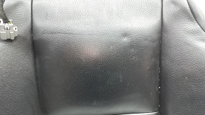 Volvo XC90 16-17 passenger seat cushion upholstery, black leather, heated, dry-cleanable, with bumpers