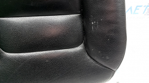 Volvo XC90 16-17 passenger seat cushion upholstery, black leather, heated, dry-cleanable, with bumpers