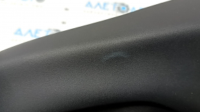Left side driver's seat trim for a Jeep Compass 17-26, black, electric, plastic faded, worn