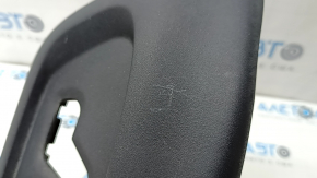 Left side driver's seat trim for a Jeep Compass 17-26, black, electric, plastic faded, worn