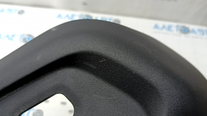 Left side driver's seat trim for a Jeep Compass 17-26, black, electric, plastic faded, worn