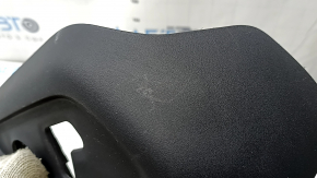 Left side driver's seat trim for a Jeep Compass 17-26, black, electric, plastic faded, worn