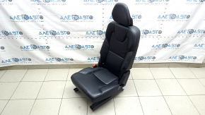 Rear seat left 2nd row Volvo XC90 16-22 black leather, for 2 rows, scratched